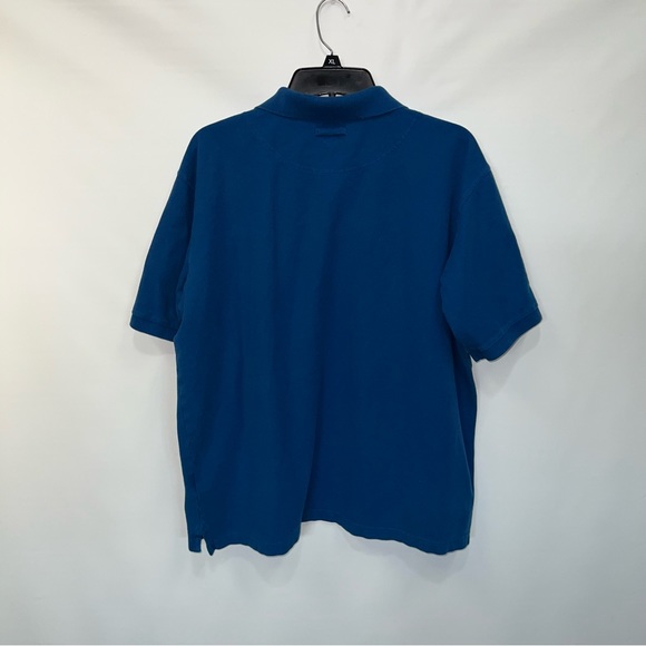 Columbia Button Up Adult XL Mens Blue Short Sleeve 100% Cotton Polo - Picture 2 of 16